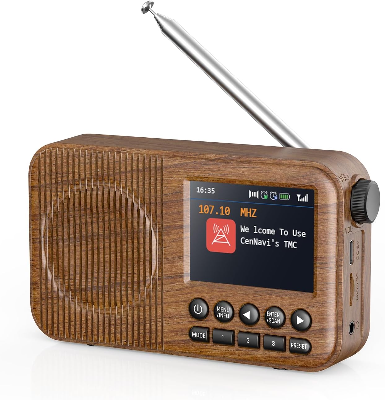 Arafuna DAB Radio Portable, Digital Radio with 60 Preset Stations, DAB ...