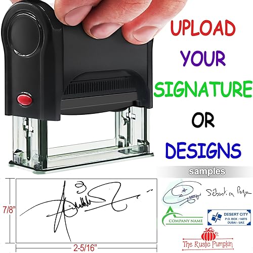 Sellos de firma personalizados, autoentintados, sellos de nombre personalizados de goma, sellos de escritura a mano, sello de logotipo personalizado