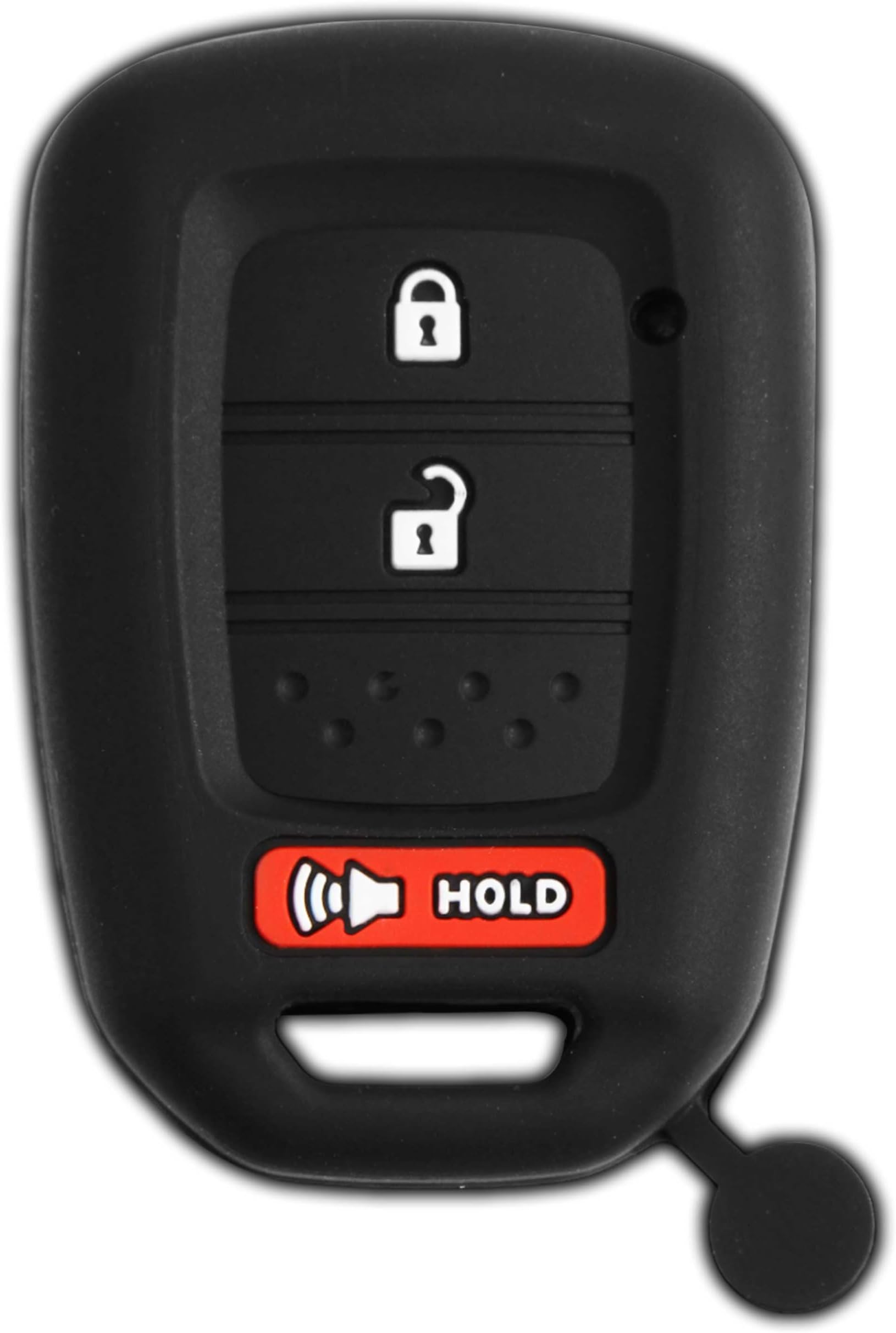 KeyGuardz Keyless Entry Remote Car Key Fob Outer Shell Cover Soft Rubber Protective Case for Honda CR-V HR-V Crosstour MLBHLIK6-1T (Pack of 2)