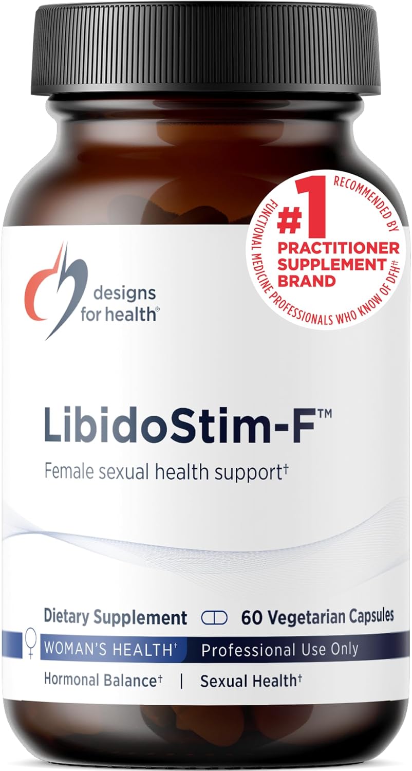Designs for Health LibidoStim-F - Formula for Women with Tribulus, DHEA + Ginkgo Biloba - Non-GMO + Soy Free Female Health Support Supplement (60 Capsules)