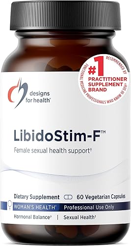 Designs for Health LibidoStim-F - Fórmula para mujeres con tribulus, DHEA + Ginkgo Biloba, suplemento de apoyo a la salud femenina sin OMG y sin