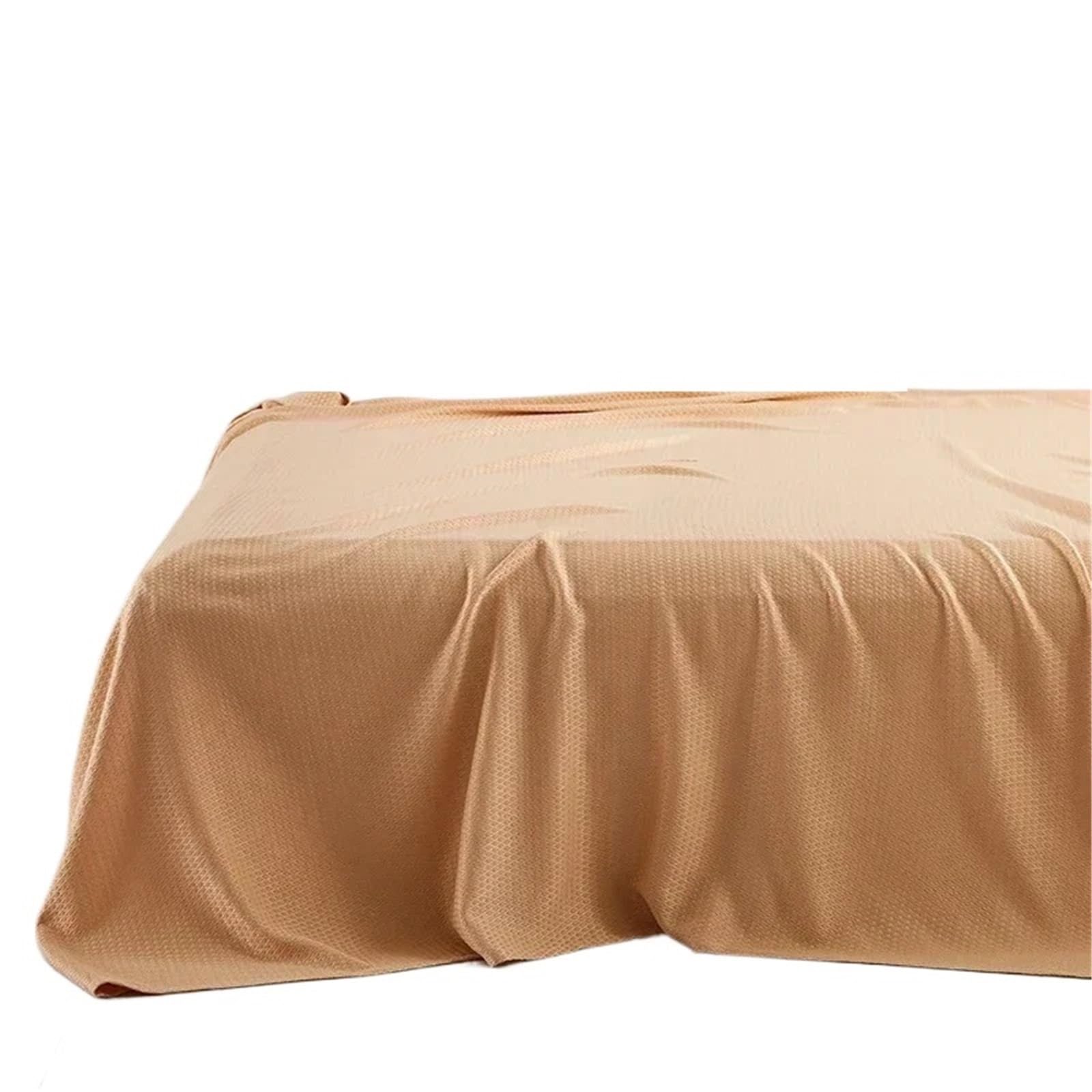 GSJNHY Cooling Blankets Summer Blanket Pure Plant Cooling Quilt Air Condition Comforter Thin Diamond Grid Lightweight Duvet for summer(Brown,150x200cm)