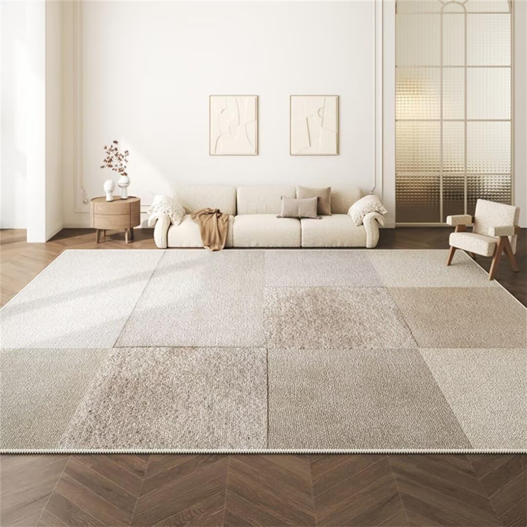 Tapis de salon gris 70x140cm moderne sans motif pour chambre