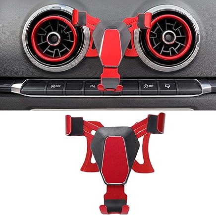 LITTOU - Coche tel?fono m?vil Soporte para Rejilla de ventilaci?n de Coche, Portatel?fono Soporte Coche para Audi A3 S3 2014-2018 LITTOU - Coche tel?fono m?vil Soporte para Rejilla de ventilaci?n de Coche, Portatel?fono Soporte Coche para Audi A3 S3 2014-2018