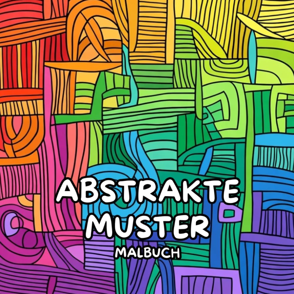 Abstrakte Muster: Das Malbuch für Erwachsene, Jugendliche und Kinder mit 40 abstrakten Mustern