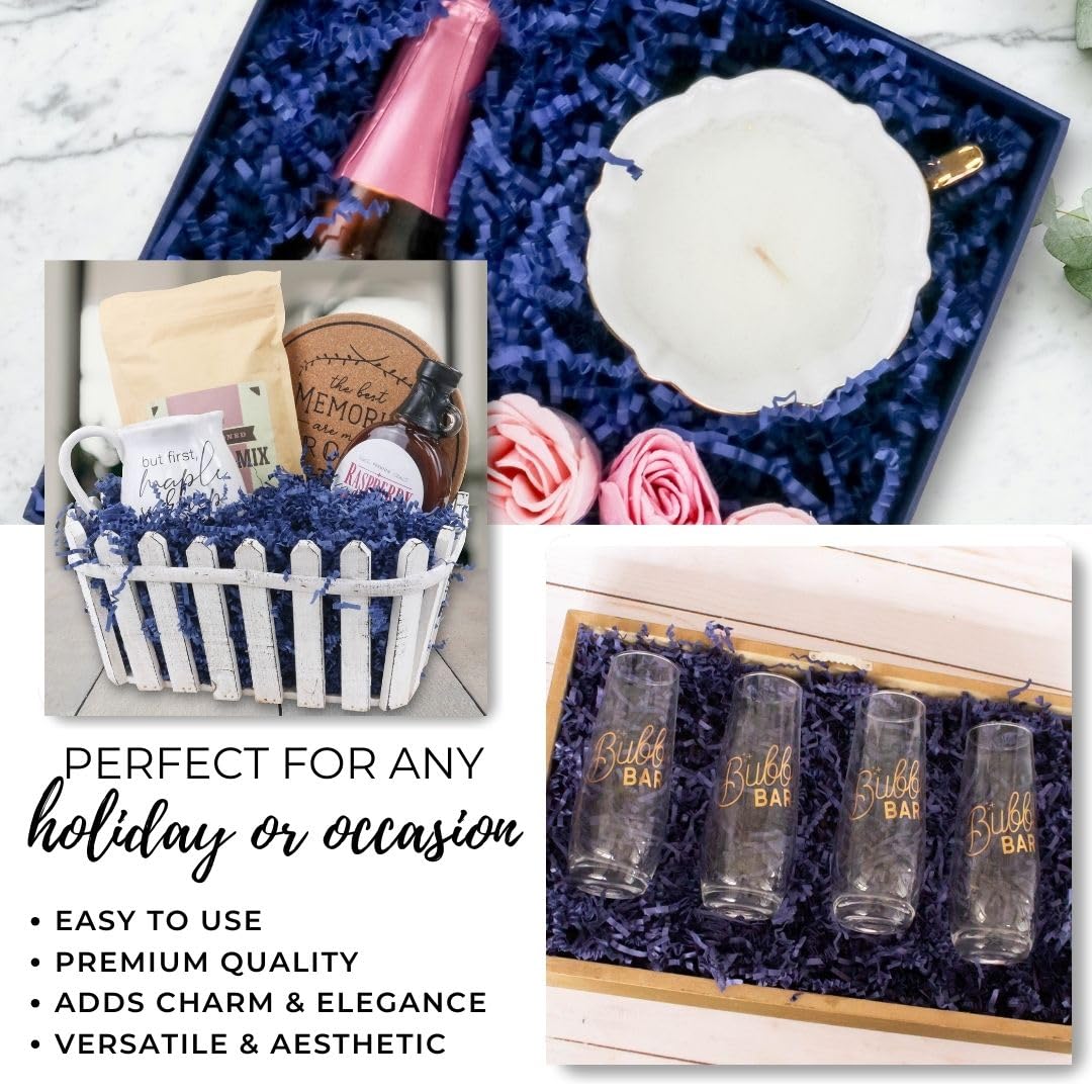 ZEBMOON Papier Froissé Bleu Ciel De 0,9 Kg, Idéal Pour L