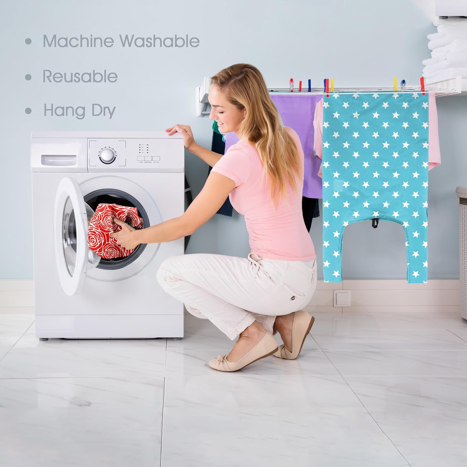 BeeGreen Reusable Foldable Shopping Totes with Handles,12 Pack Heavy Duty Polyester Fabric Geometry Grocery Bags, Large Fashion Reusable Bags for Travel & Groceries, Washable Cloth Bag Bulk - Image 5