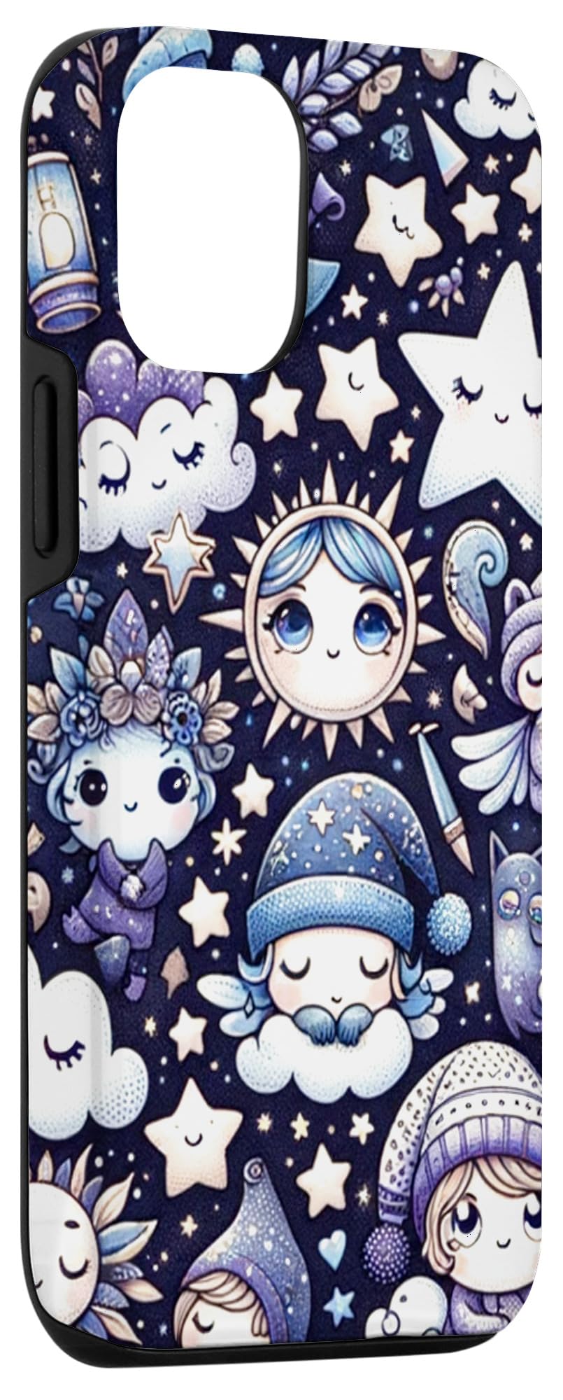 iPhone 14 Pro Midnight Reverie - Captivating Starry Night Adorable Case - Image 3