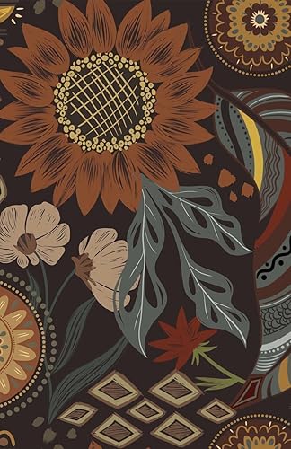 Miniatura 1 de Abyssaly Papel tapiz vintage floral para despegar y pegar, papel de contacto retro extraíble, papel tapiz de vinilo autoadhesivo de flores para