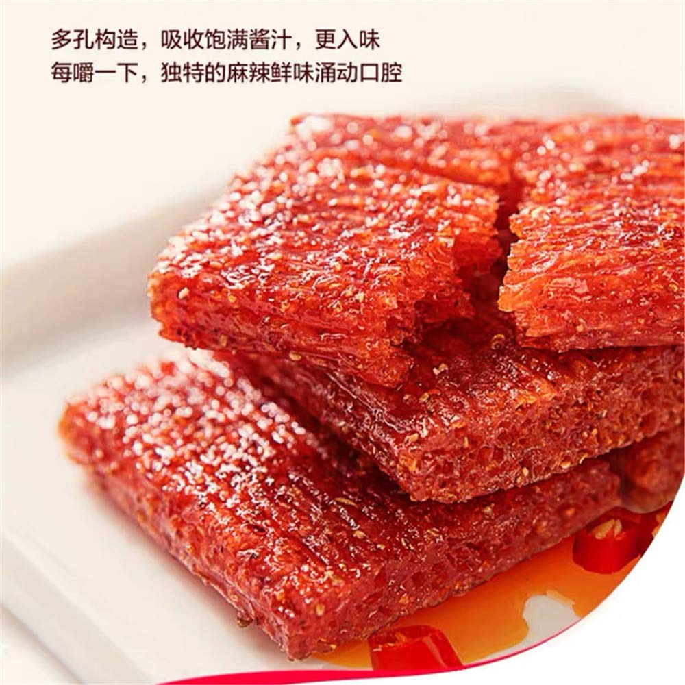 Wei Long Latiao, QinZuiShao 卫龙 亲嘴烧 Chinese Special Snack Food: Wei Long Series Spicy Gluten 300g (30packs)