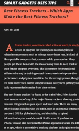 SGUT - Smart Gadgets for Health Tips