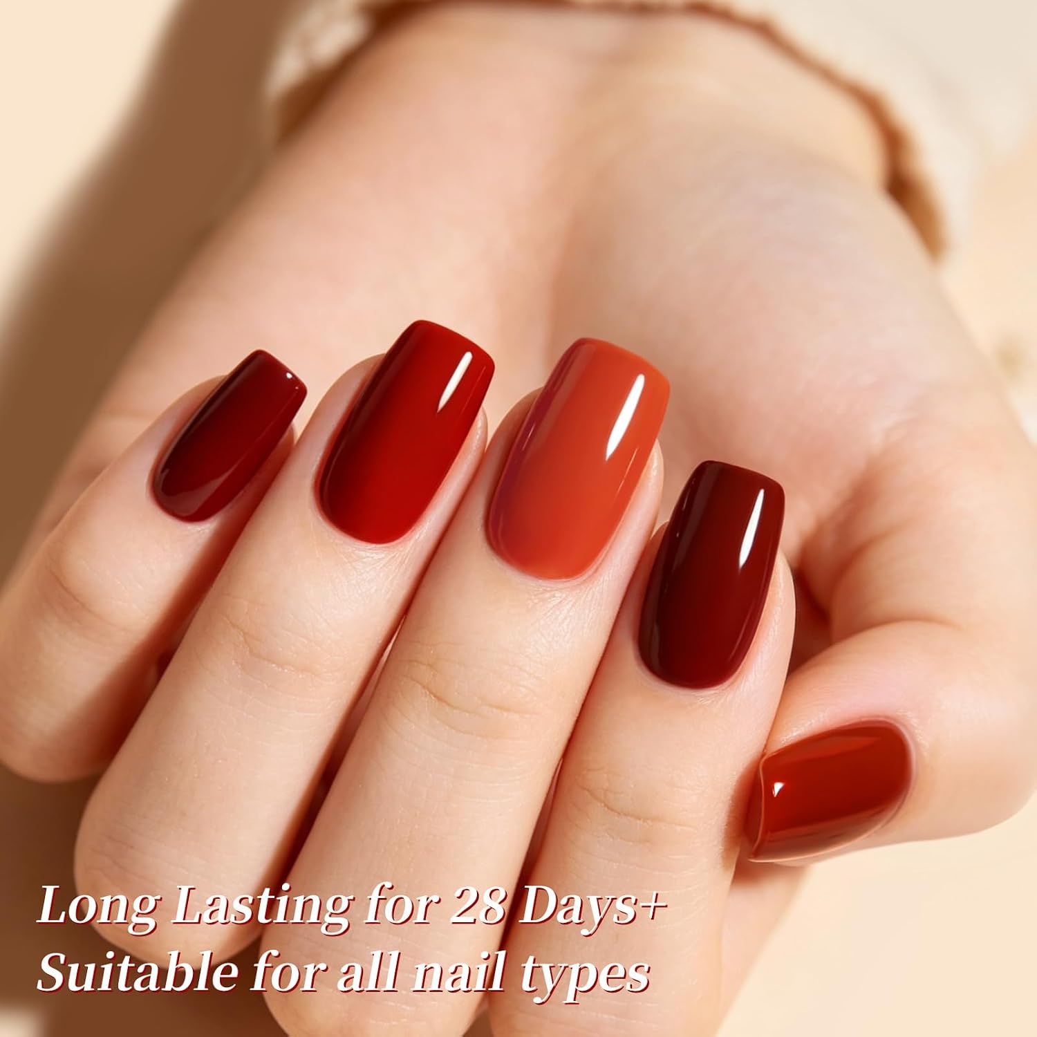 BORN PRETTY Fall Winter Gel Polish Pumpkin Orange Brown Chocolate Caramel image 5