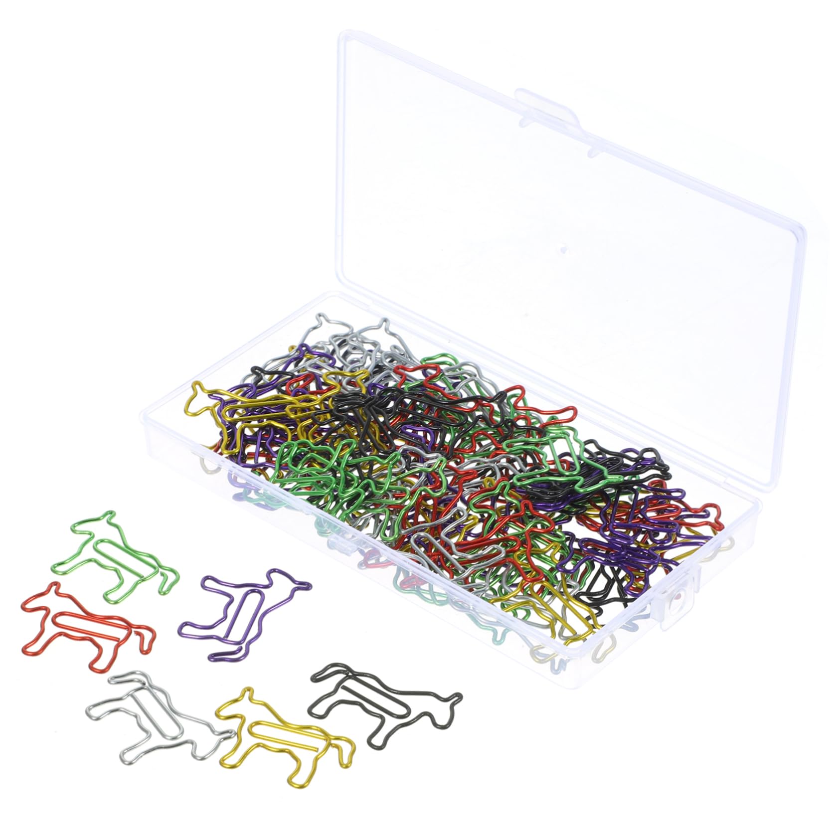 Housoutil 5 Set Graffette Decorativi Piccolo Cavallo Fermacampioni Carini Per Ufficio Scuola E Chic 80 Pezzi * 5