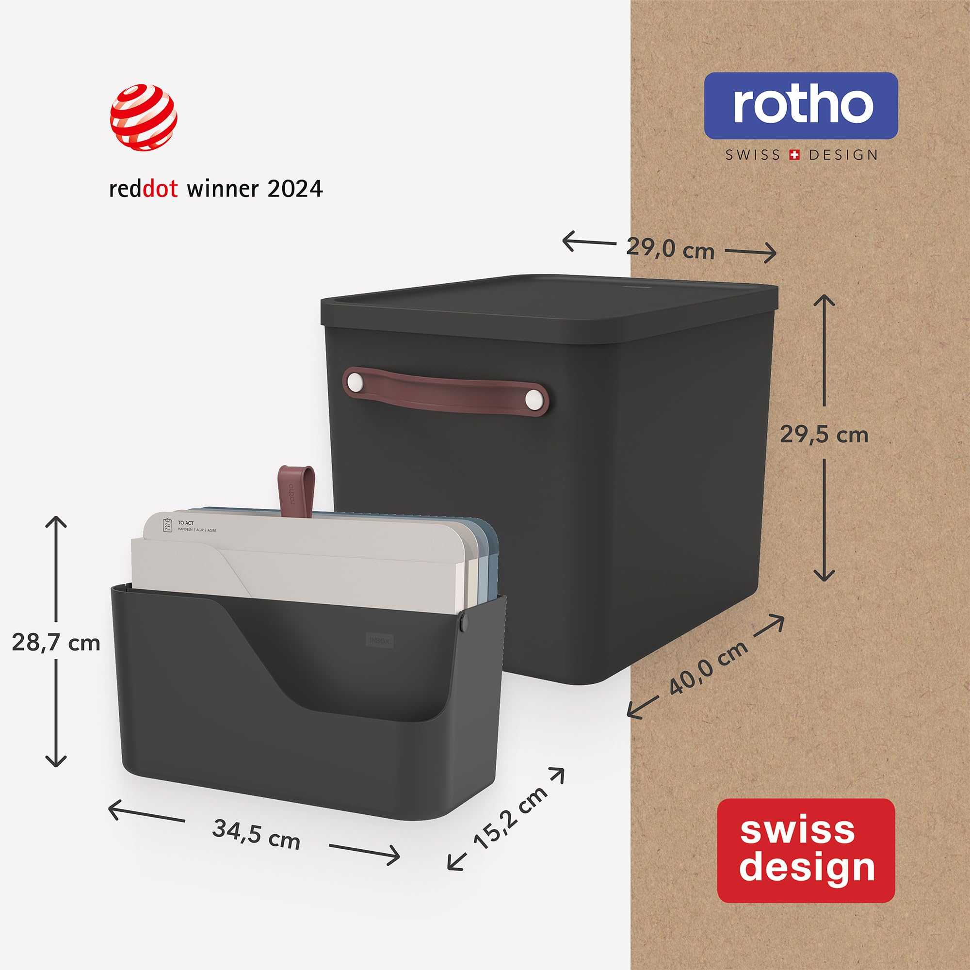 Rotho MyPaper MY PAPER Plus organizer na dokumenty, tworzywo sztuczne (PP