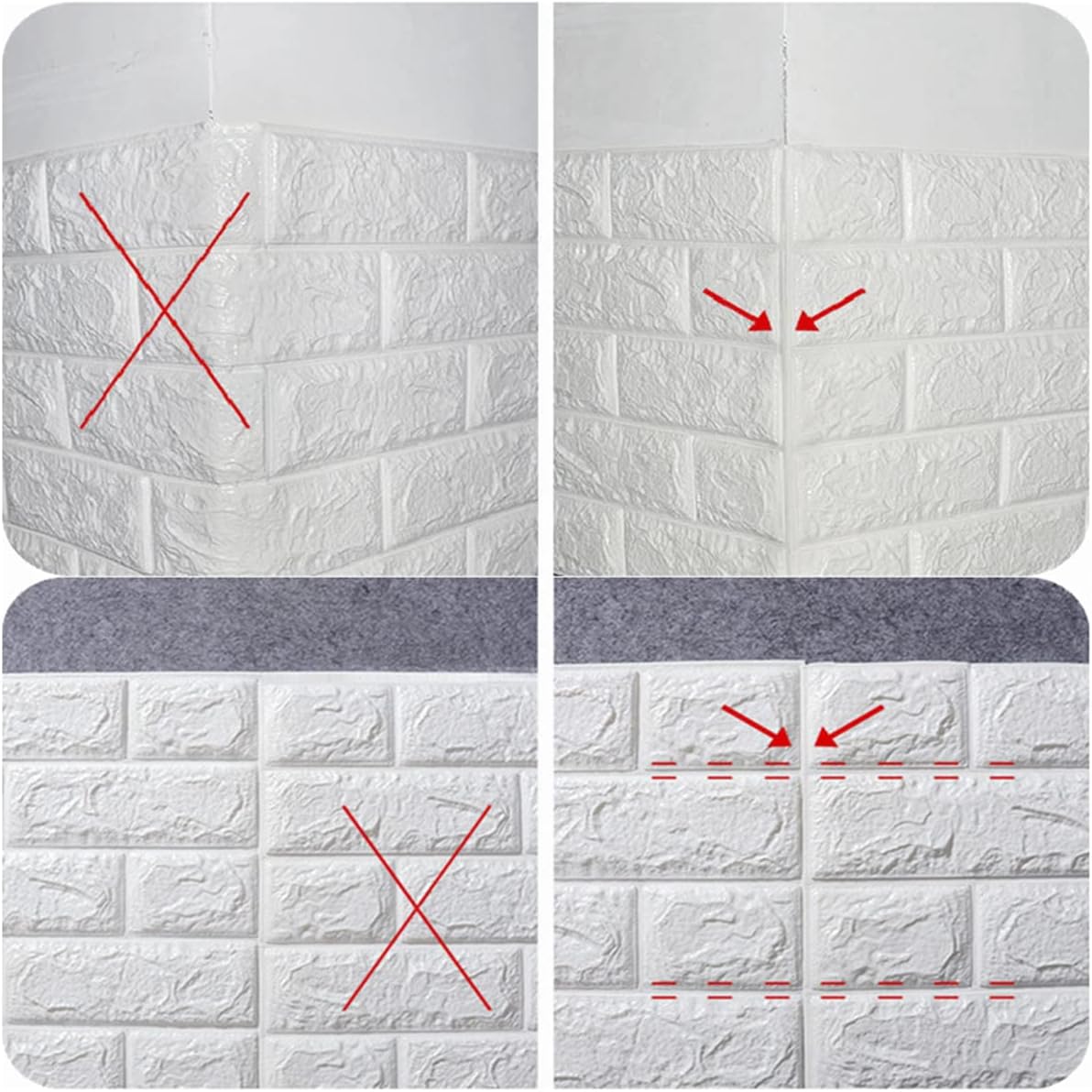 20pcs 3D Brick Wall Panels, 29 Sq. Ft Coverage, Peel and Stick Brick Wallpaper Stick Waterproof Wall Panels for Wall Decor,Yellow