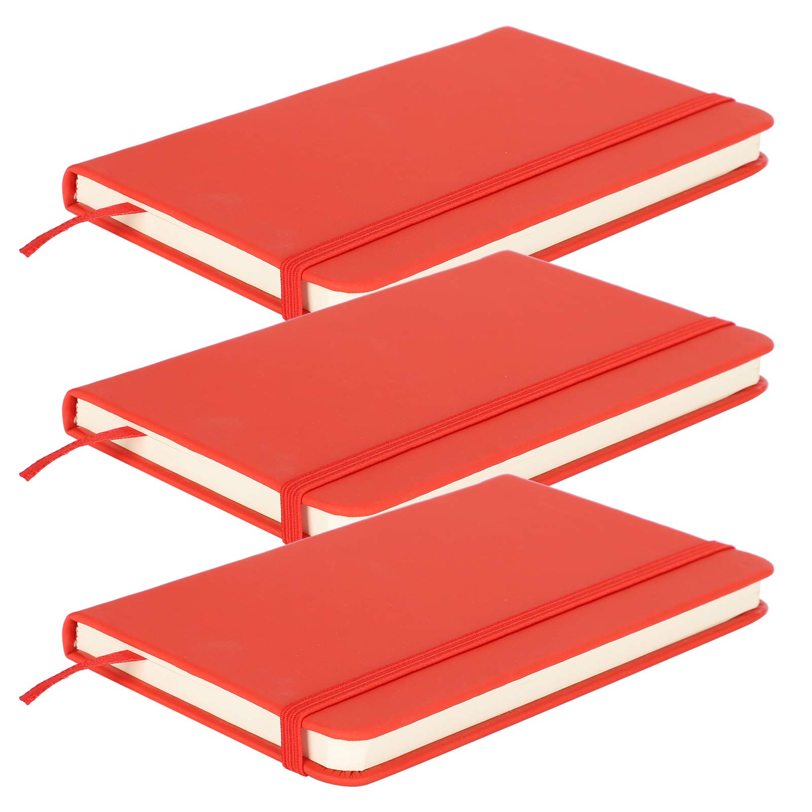 Carnet de notes A6 couverture rigide avec élastique et marque-page pour bureau et école - 8