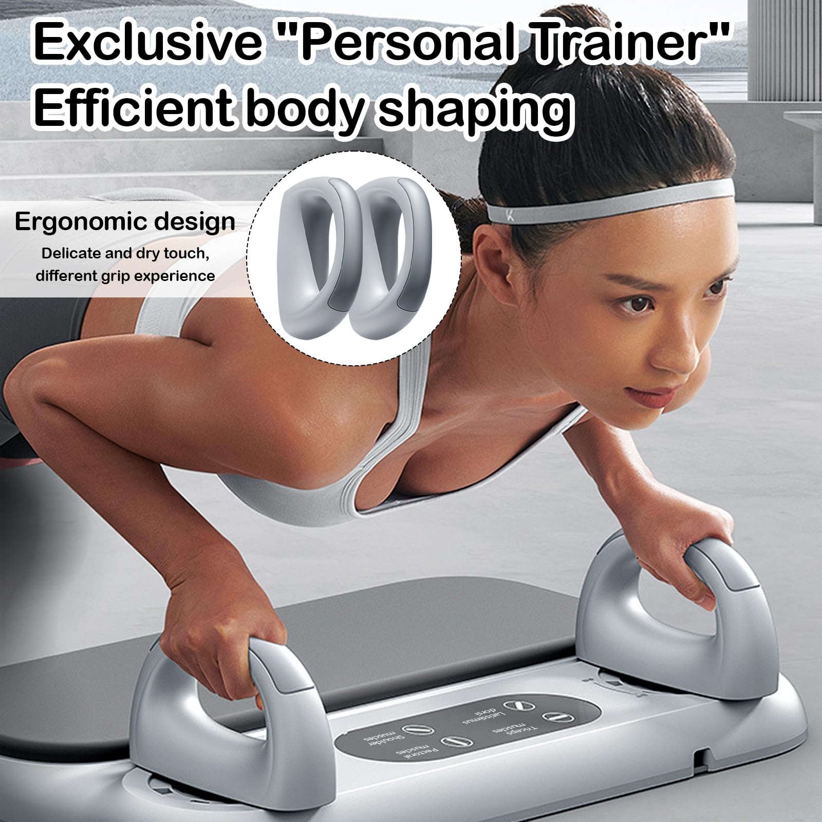 Tavola Reformer Pilates, 6 In 1 Tavola Allenamento Multifunzionale Pilates Sliding Board Con Fasce Resistenza Tappetino Ginocchia Timer LED Supporto Cellulare Allenatore Muscolare Addominale