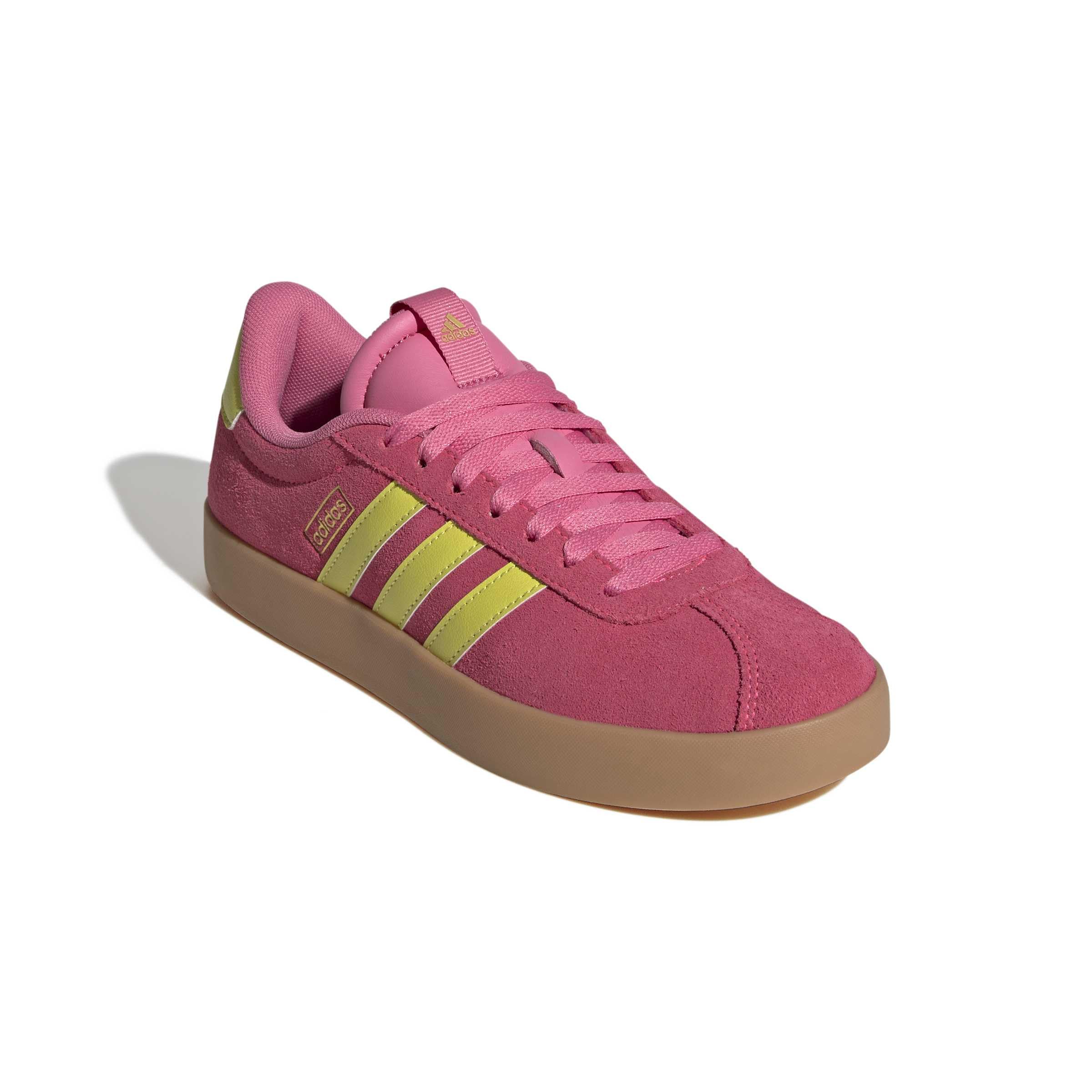 adidas Damen Vl Court 3.0 Shoes, Lucid pink/Pure Lemon/Gold met., 41 1/3 EU