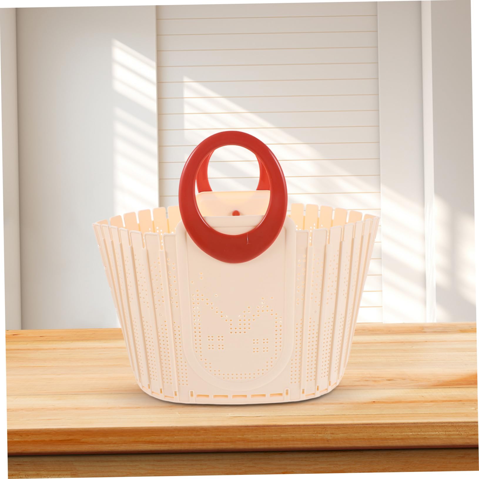 Cesta de Ducha Portátil Plegable con Asa Cesta de Plástico Ventilada para Colgar Pared Organizador Compacto para Baño Camping y Dormitorio