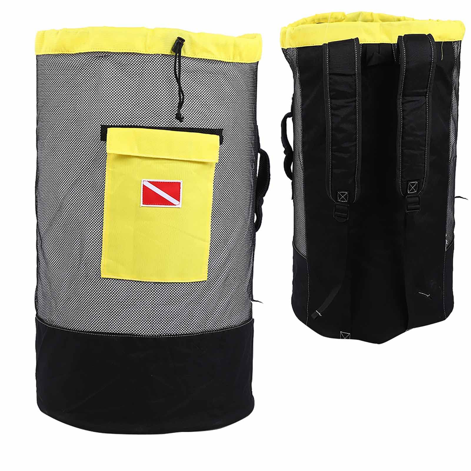 Tbest Borsa da Sub 80 Litri Zaino da Nuoto in Tessuto a Rete Traspirante con Tasche Multiple