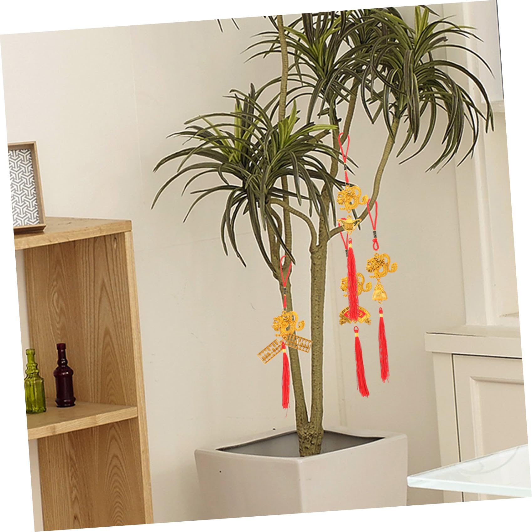Cabilock 4 Sätze Chinesische Neujahrsdekoration Hochzeitsdeko Hochzeitsdeco Bonsai Hängender Drache Bonsai-dekore 2024 Partydekorationen Neujahrsdekorationen Plastik 6 Stück * 4