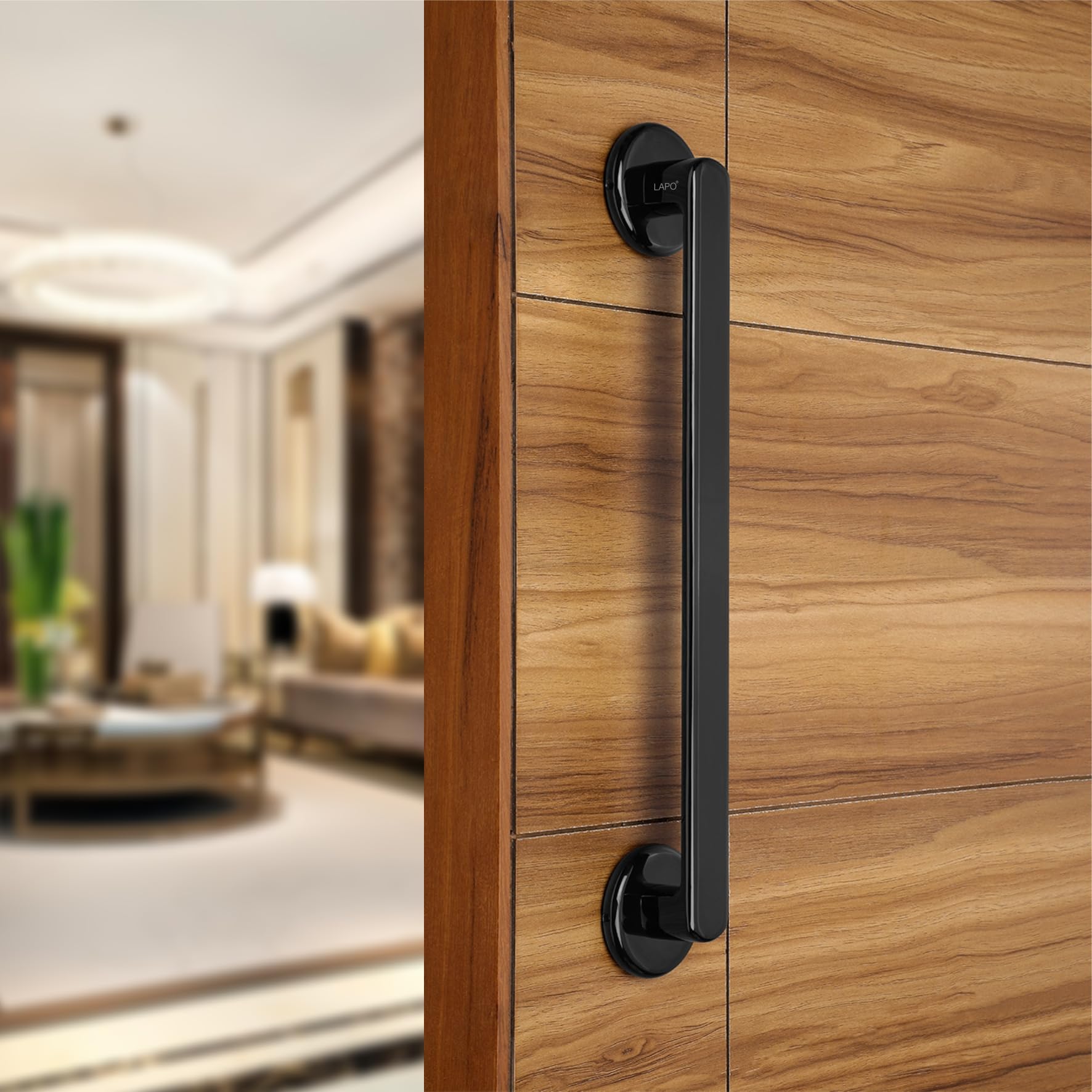 LAPO Classic Pull Bar Handle for Main Entrance | 8Inch Gold Pull Handle with 200mm Hole Center| Ideal for Home & Hotel Doors | Fits 30 to 100mm Wooden Door | 3Yrs Warranty| Easy Fixing Screw | 1Piece — Amazon image 14