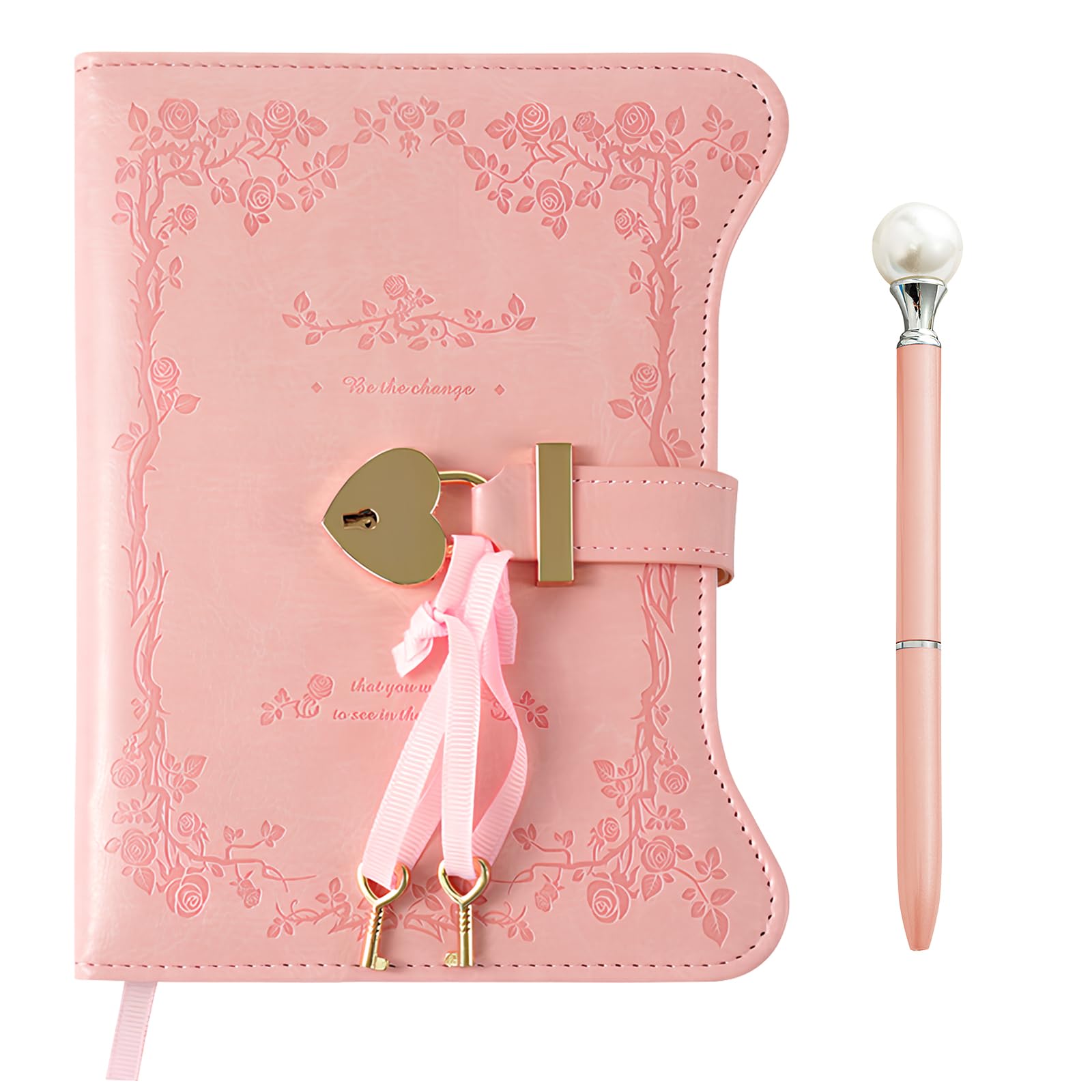 Relota Diario Segreto Con Lucchetto A Cuore E Chiave - Regalo Perfetto Per Bambine, Ideale Per Appunti, Scrittura E Segreti