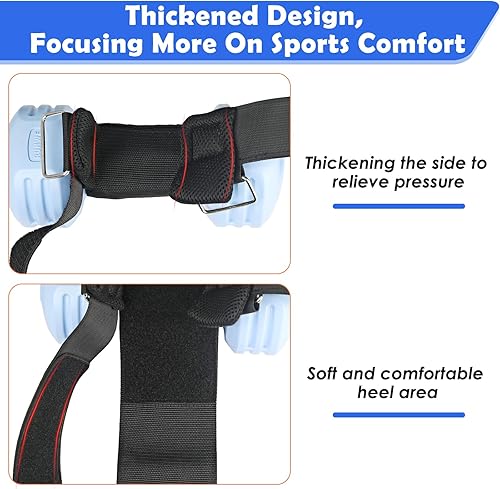 Miniatura 3 de Accesorio para el pie con mancuernas, correa ajustable para pesas de tobillo para entrenamientos de piernas, fortalece los flexores de cadera,