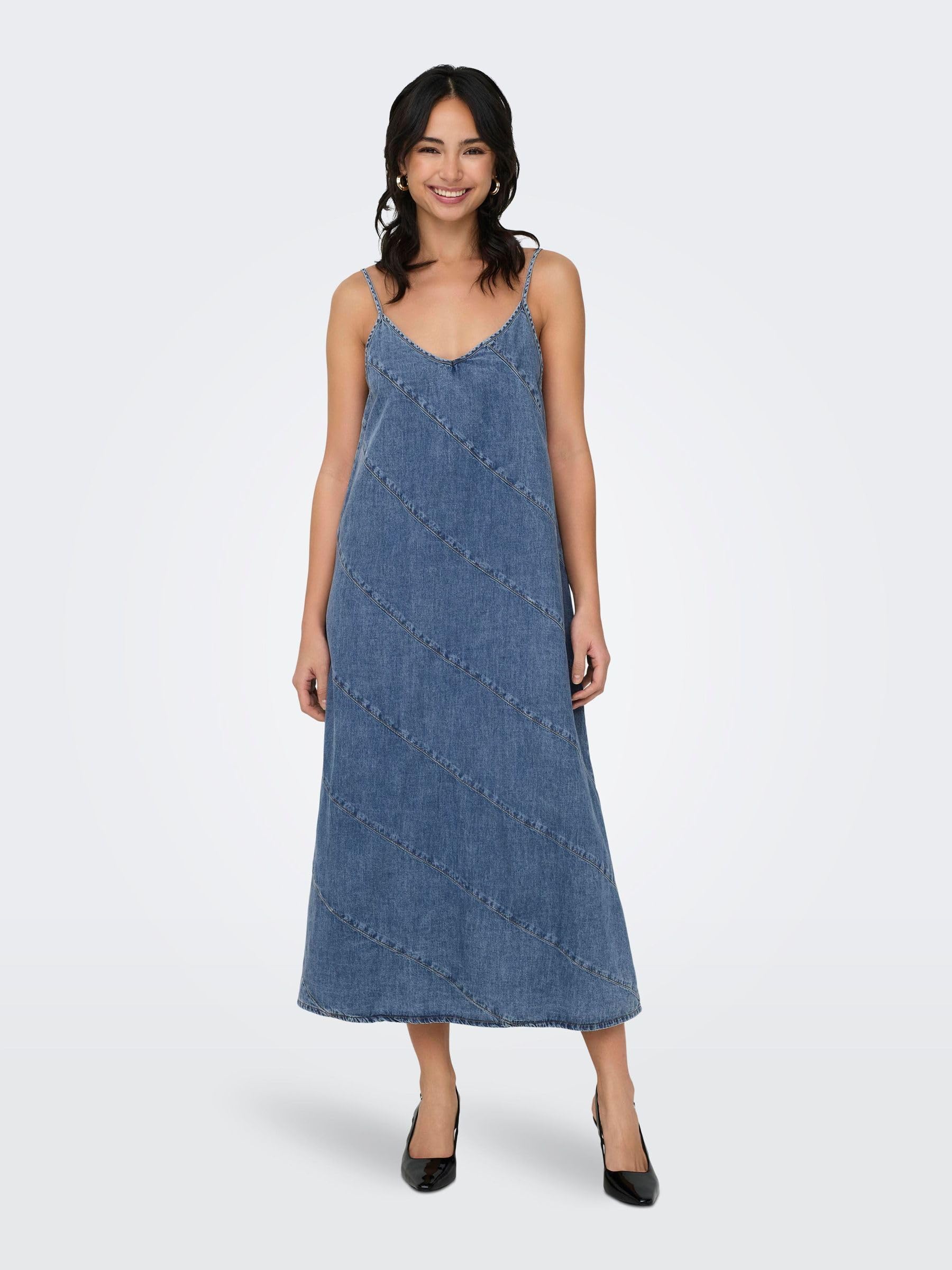 Only Onldia SL Cut DNM Dress Yok344 Noos Robe Courte Femme (Lot de 1)