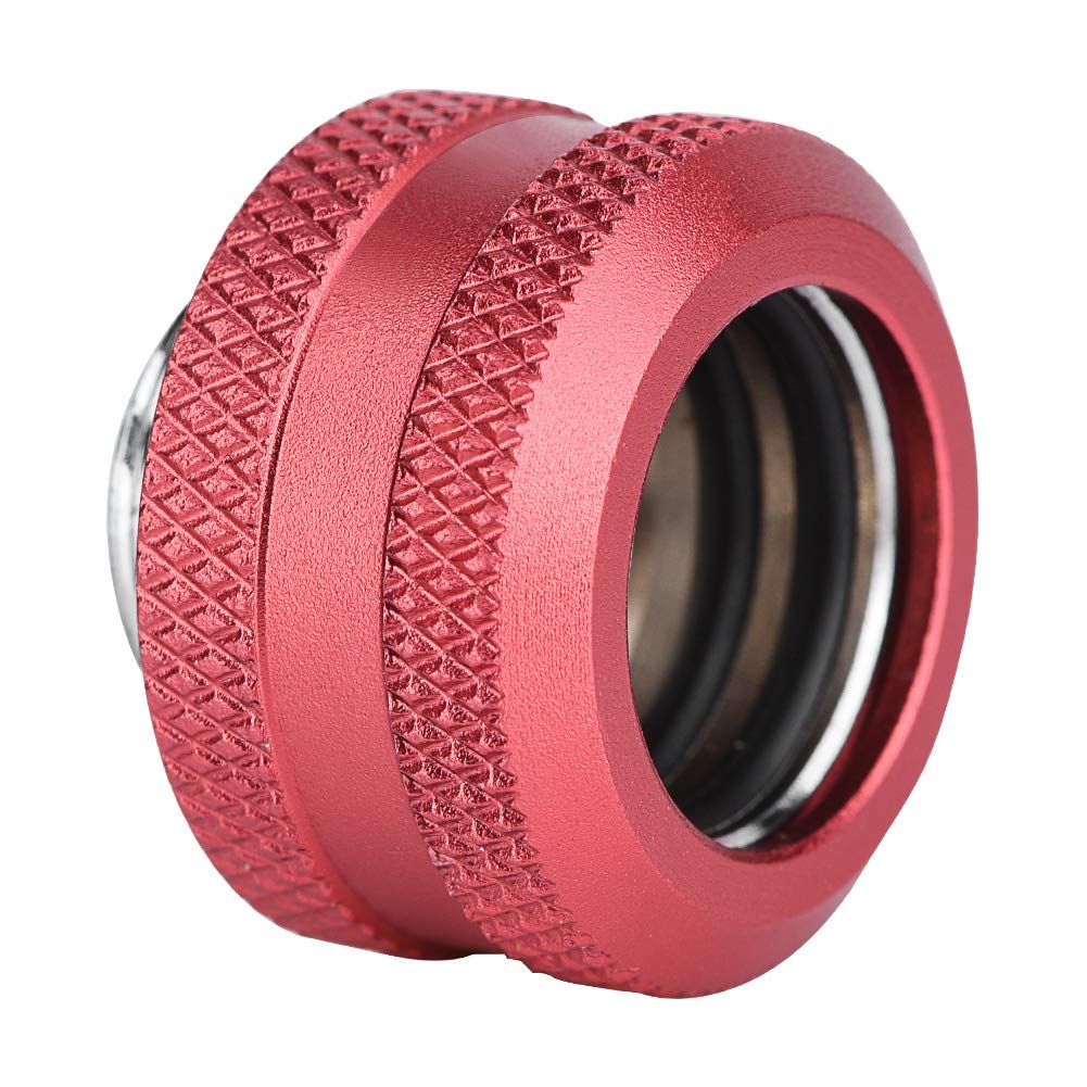 Raccordi A Compressione Per Raffreddamento A Acqua PC - 4 Pezzi, OD 16mm, Ottone - Colore Argento, Con Anelli Di Tenuta