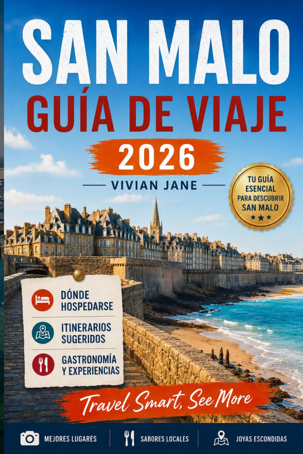 SAN MALO GUÍA DE VIAJE 2026: Guía local de calles históricas, paseos costeros, playas, comida, excursiones de un día de experiencias, consejos de ... la histórica ciudad amurallada de Francia
