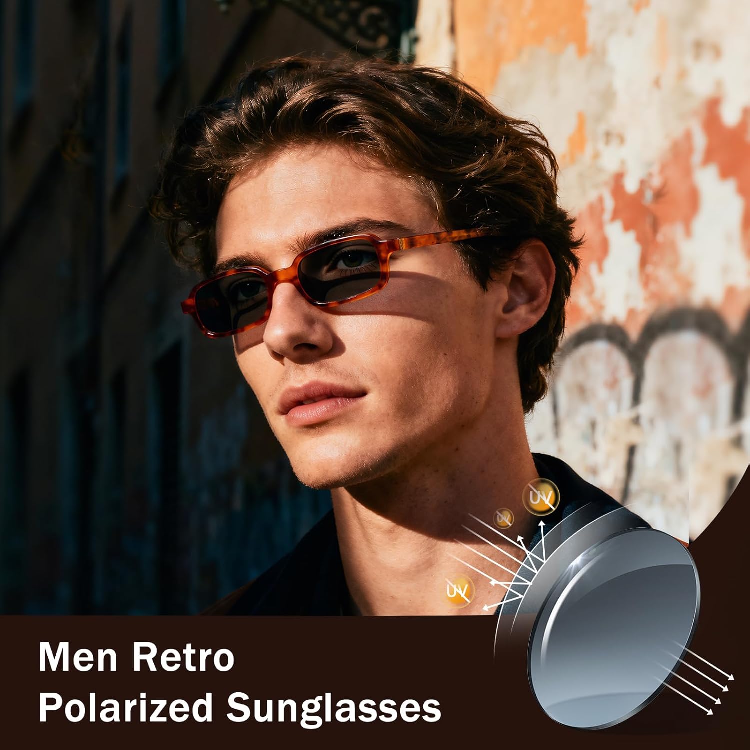 Rectangle Sunglasses for Women Men Trendy Narrow Square Frame 90’s Retro Sun Glasses UV400 Protection Shades - Image 6