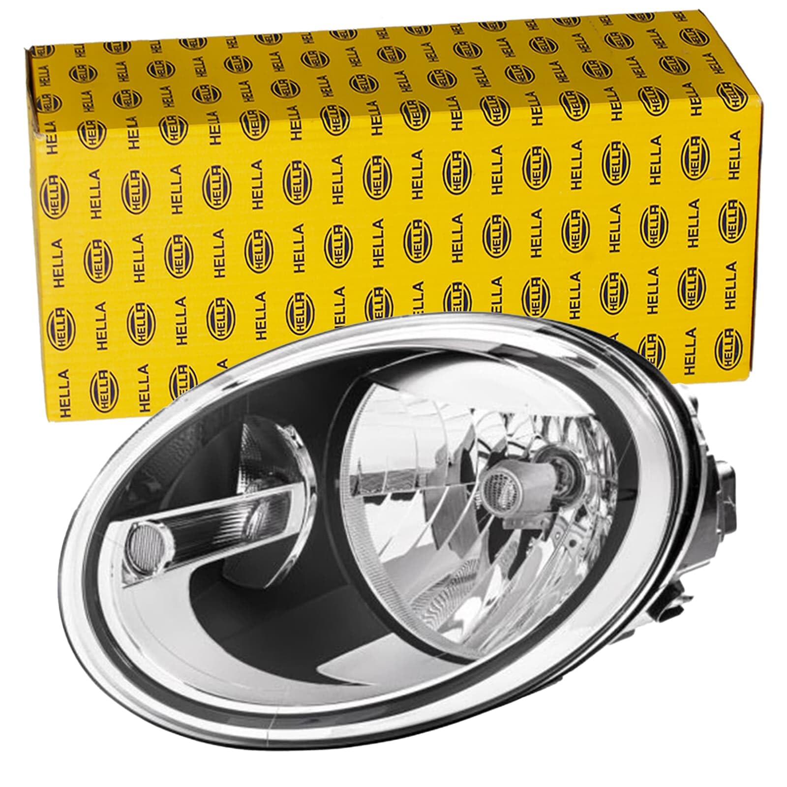 HELLA 1E9 010 793-011 Halogen/FF-Reflektor - dla m. in. VW Beetle (5C1, 5C2) - ECE/CCC - dla ruchu prawostronnego - z lewej
