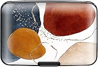 Vista 1 de Soporte para tarjetas de crédito, delgado mini bloqueo RFID, protector de tarjetas de crédito, funda de aluminio para tarjetas de visita, cartera