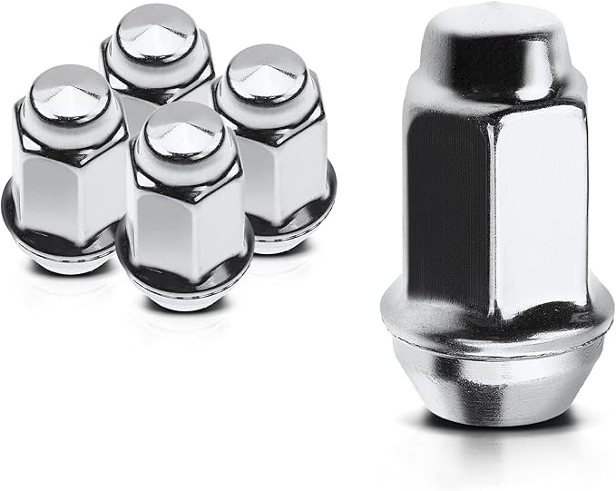 APremium 5Pcs Front or Rear Wheel Lug Nuts Compatible with