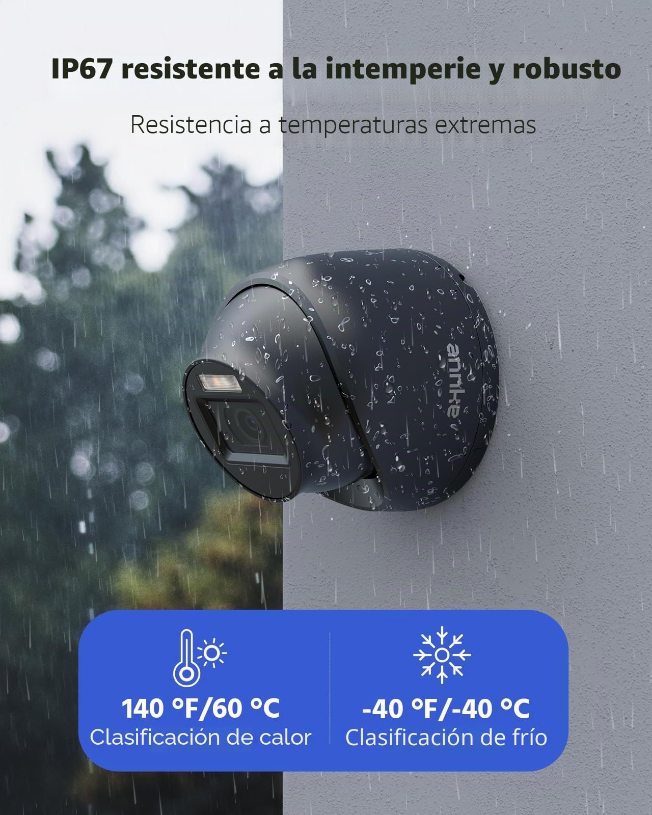 ANNKE Paquete de 4 cámaras de vigilancia de seguridad para el hogar HD-TVI 1080P, visión nocturna de 2 MP, visión nocturna inteligente a color, carcasa impermeable IP67