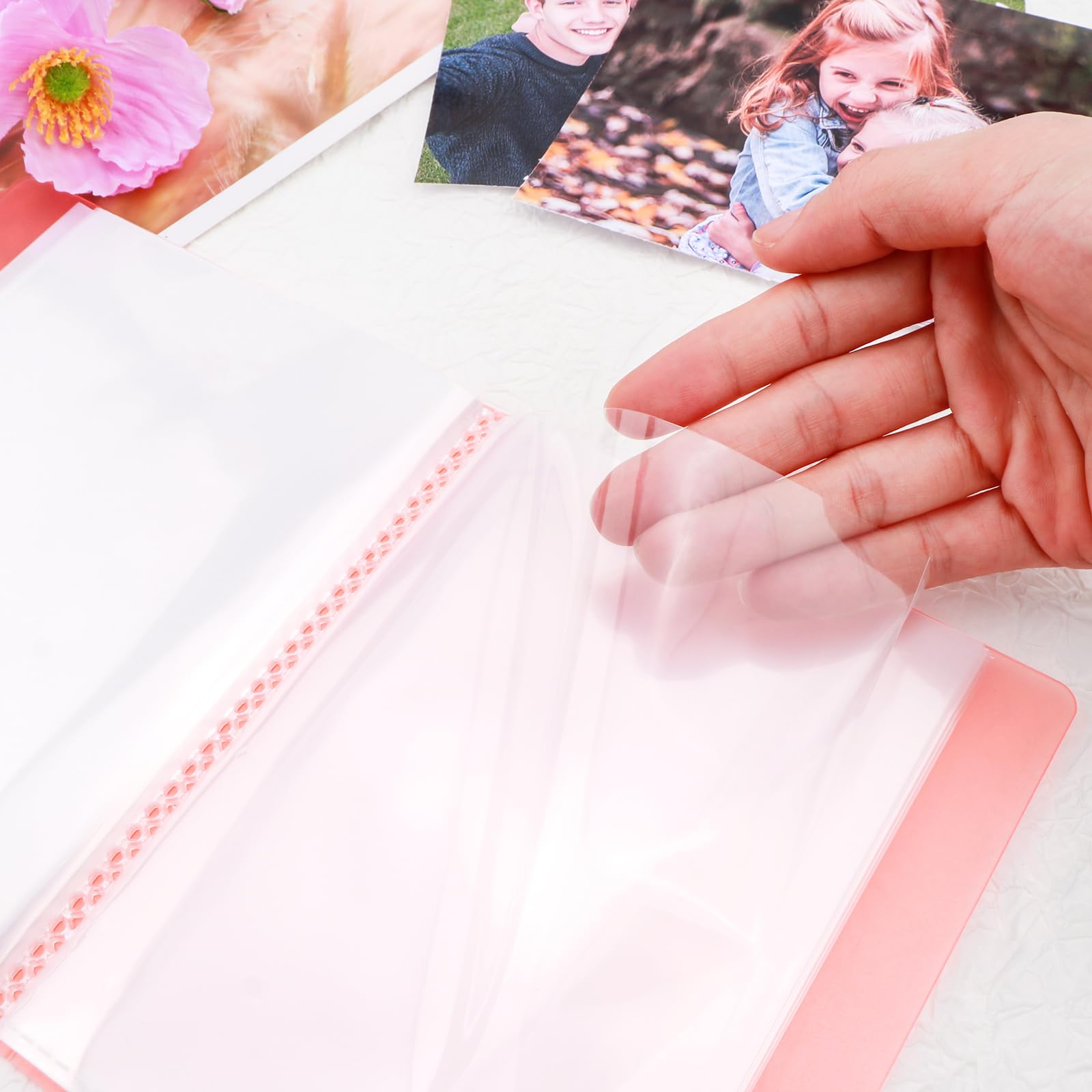 OTCRAFT 40 Pages/Set A6 Sticker Photo Storage Album; Stamp Cutting Dies Storage Book Organizer Folder for Postcards Stickers Photo - Image 3