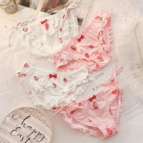Miniatura 7 de Paquete de 2 bragas japonesas de Stawberry para bikini, ropa interior de anime para cosplay