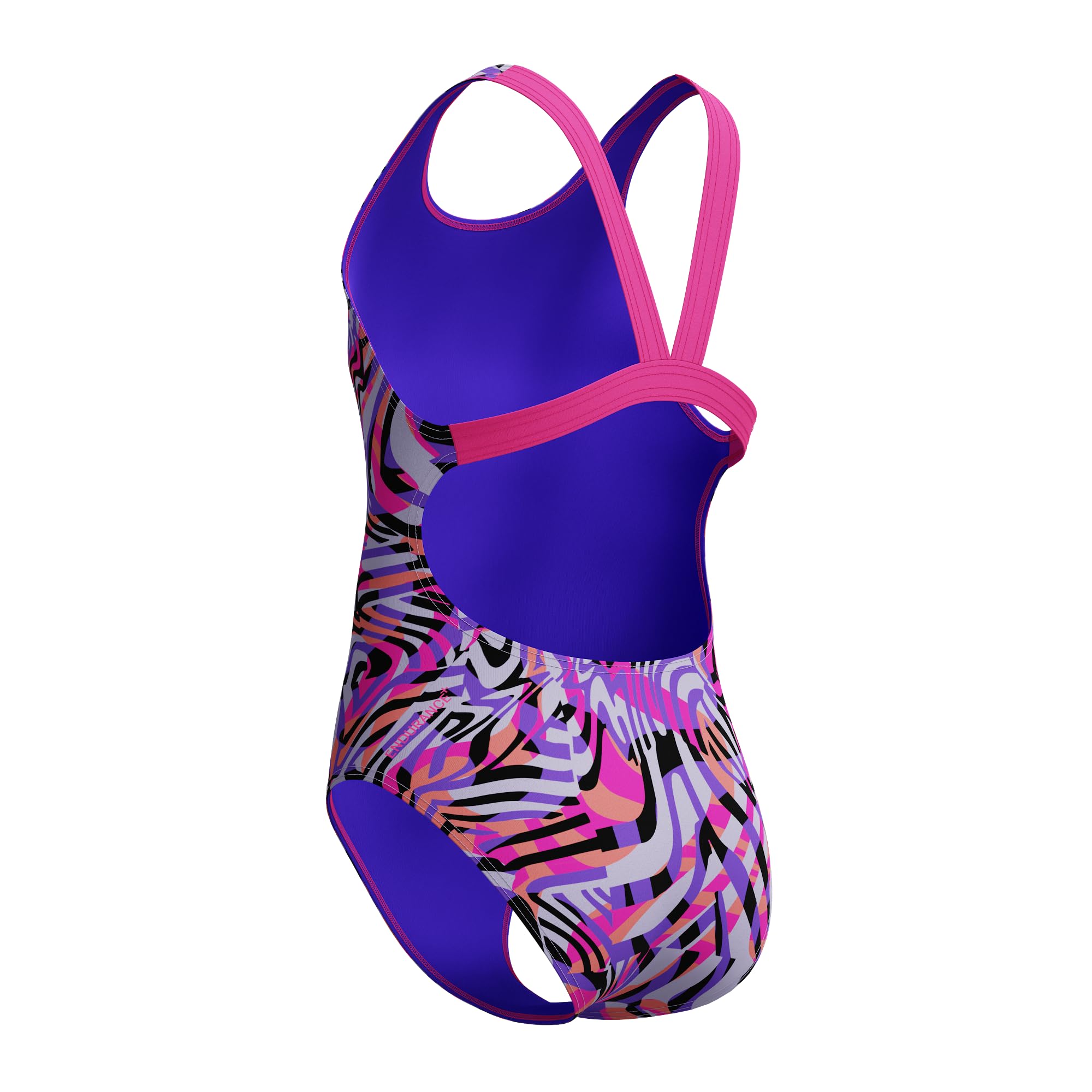 Speedo Maillot de bain à dos nageur numérique pour fille Rose