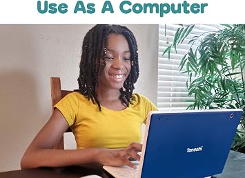 Tanoshi Scholar Kids Computer a Kids Laptop for Ages 6-12, 10.1 HD Touchscreen Display (Purple)