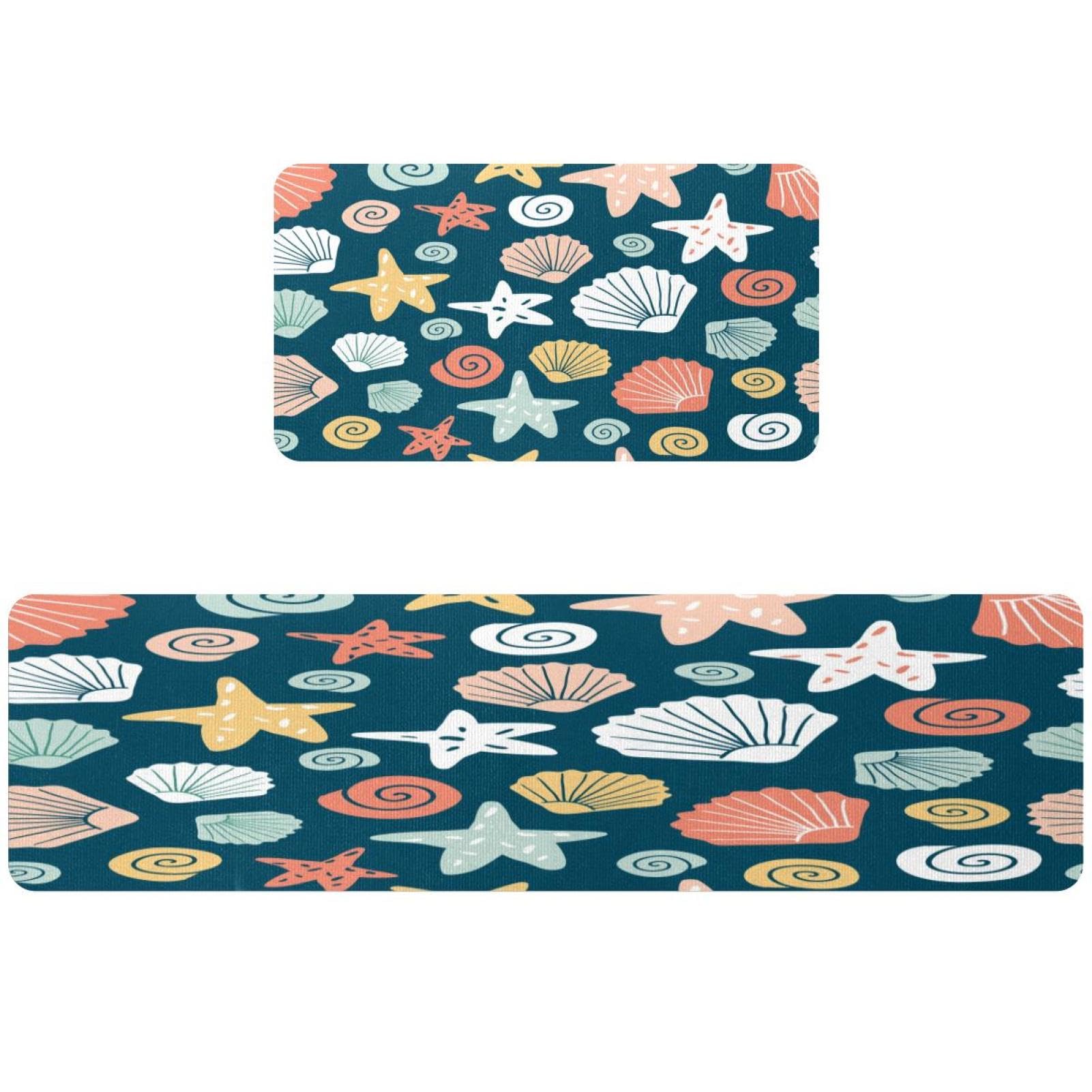 Tapis de cuisine lot de 2 sous-marin absorbant lavable antidérapant