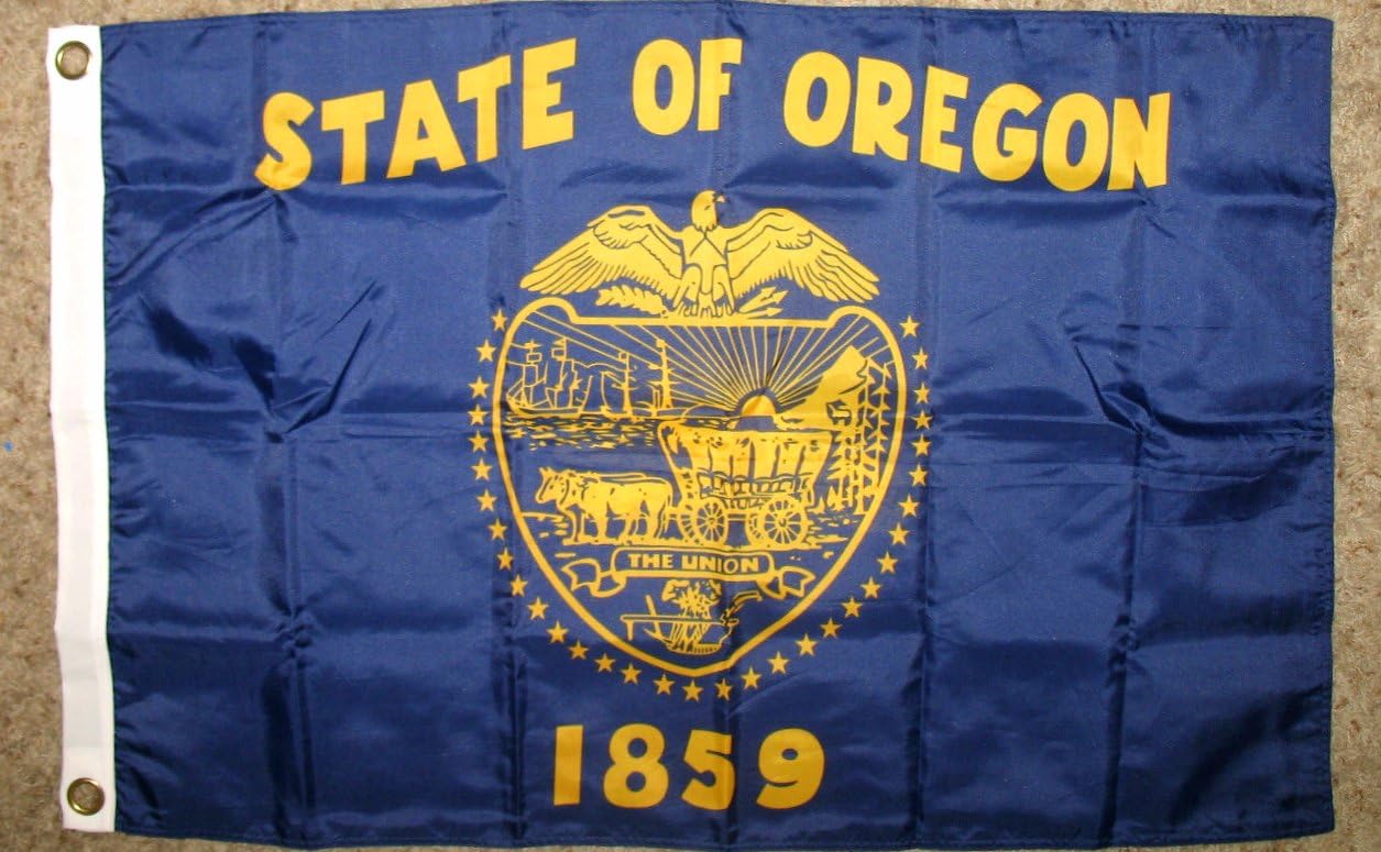 Amazon.com : Oregon State Flag 2'x3' USA Polyester Banner : Patio, Lawn ...