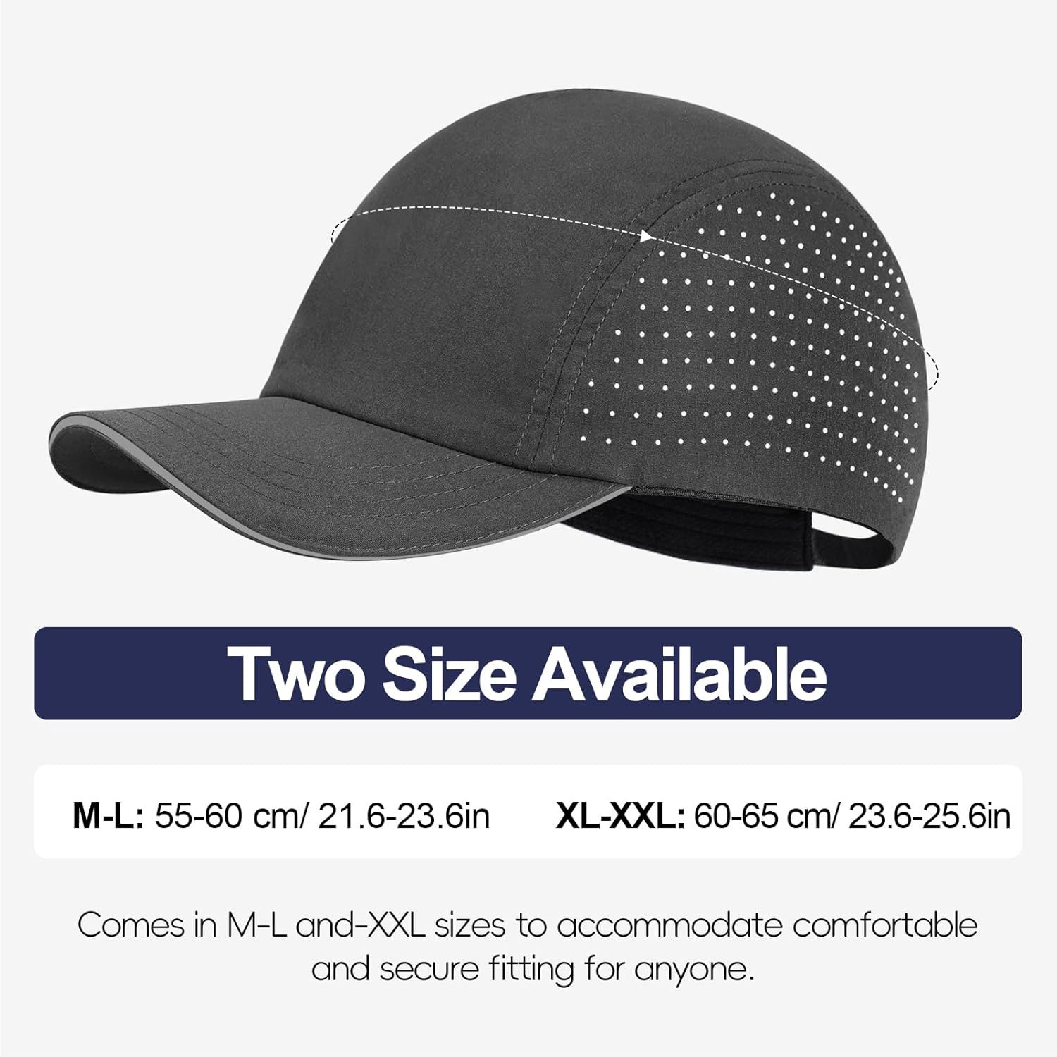 Oversize XXL Running Hat Men Women Quick Dry Baseball Caps Cooling Breathable Mesh Hat for Big Heads Dry Fit Hats for Workout - Image 5