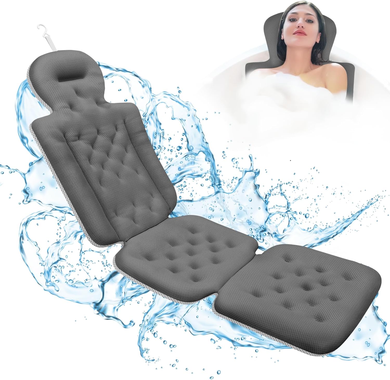 Full Body Bath Pillow for Bathtub, Bath Pillows for Tub