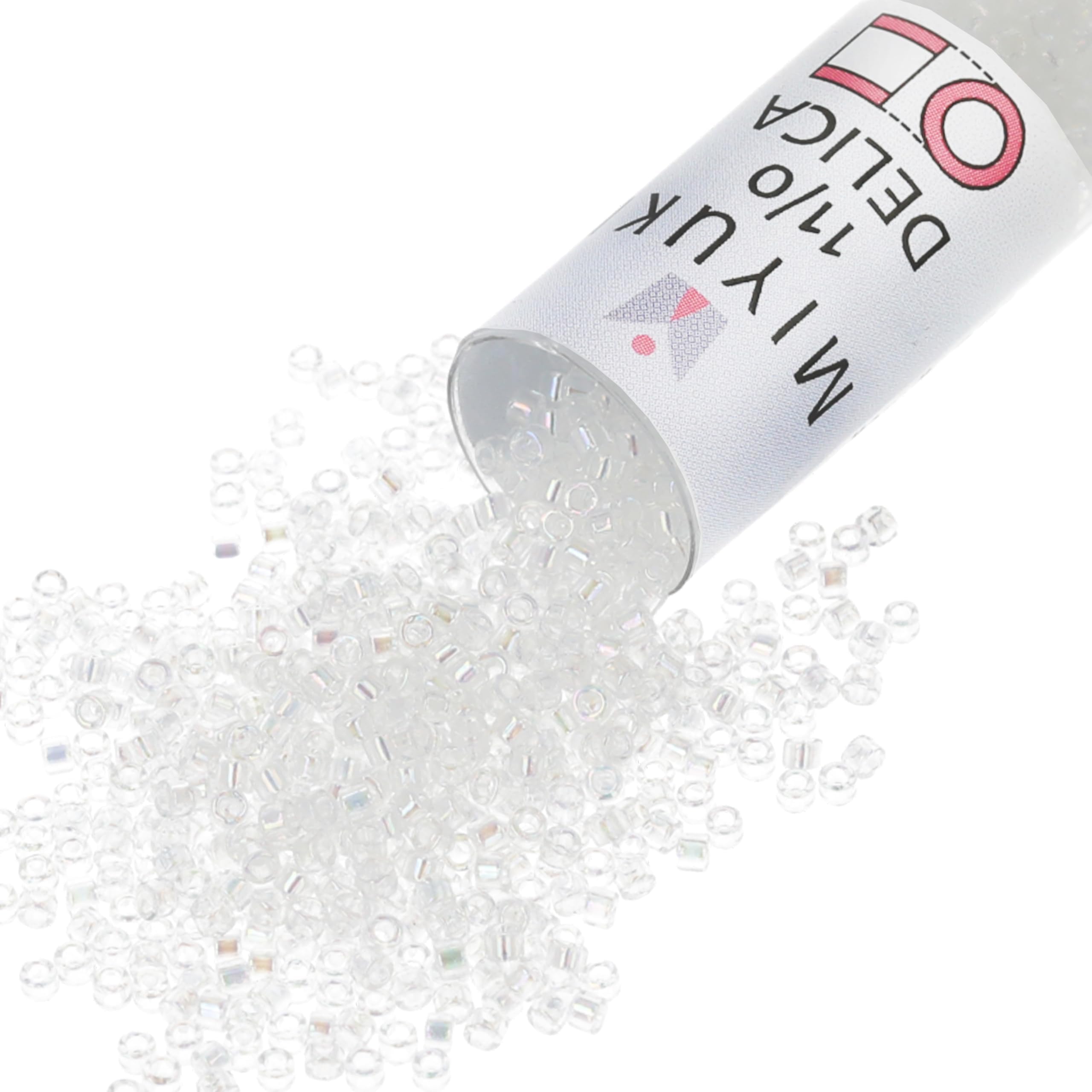 Delica Seed Beads 11/0 Crystal AB DB051 7.2 Grams