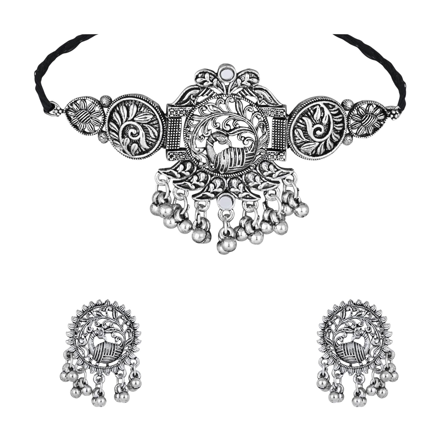 See full amazon price history chart for I Jewels Navratri Ethnic Silver Oxidised Afghani Mirror Work Choker Necklace Jewellery Set With Earrings For Women (Style 4) I Jewels Navratri Ethnic Silver Oxidised Afghani Mirror Work Choker Necklace Jewellery Set With Earrings For Women (Style 4) (B0DF5JWGZ4) Amazon Price History, Amazon Price Tracker