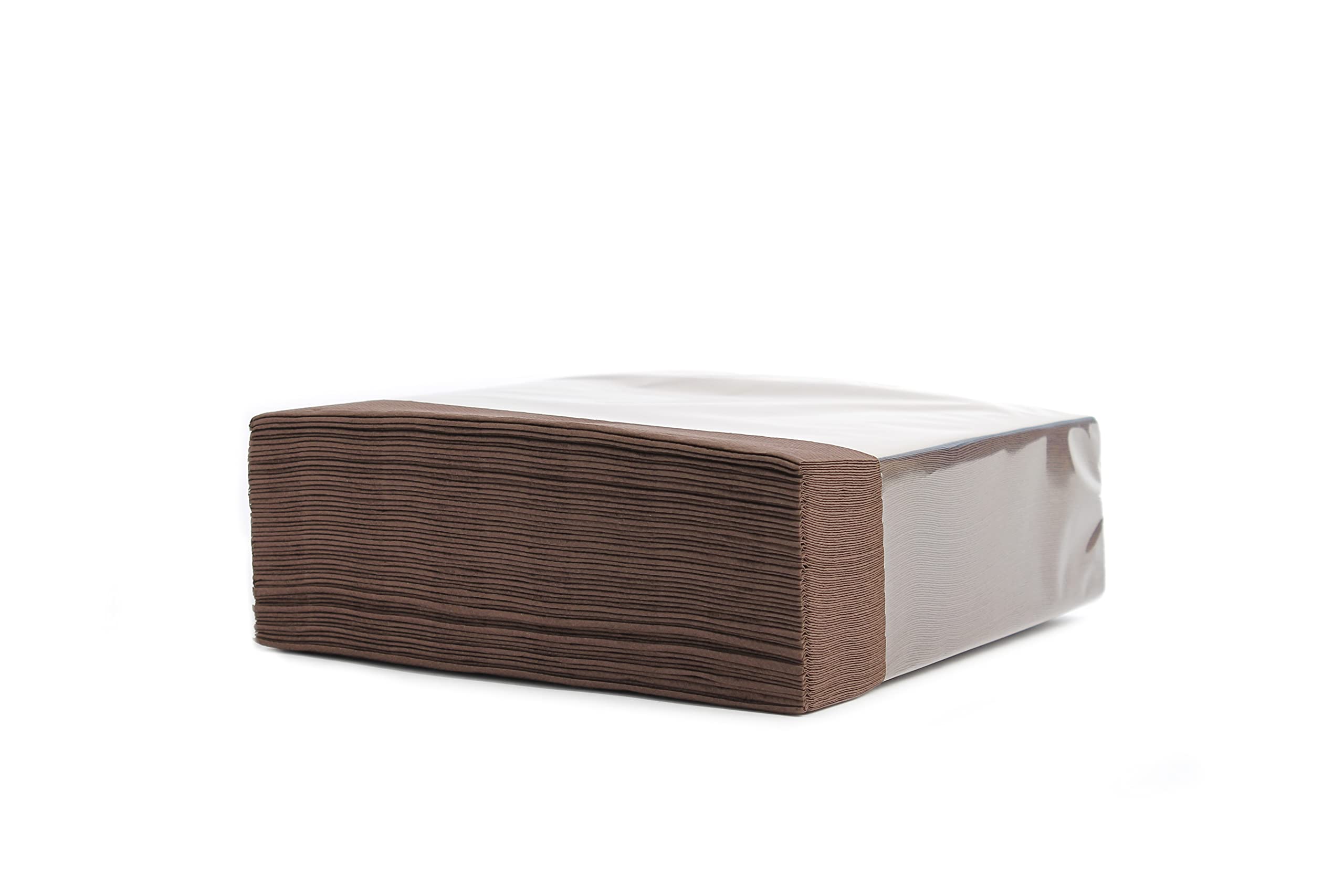 Serviettes Jetables Soft Point 38x38cm - Lot De 50 - Qualité Supérieure, Toucher Doux - Pliage 1/4 - Couleur Orange