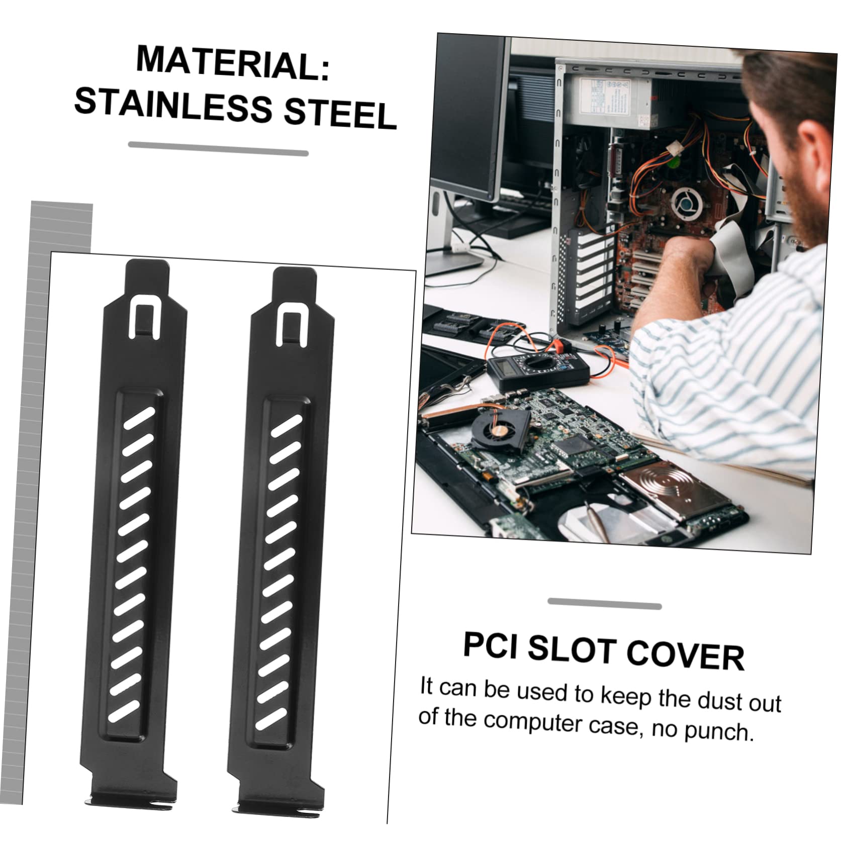 SHINEOFI 4 set Piastra Di Copertura Per Case Del Computer Piastra Di Copertura Antipolvere Per Dissipazione Del Calore Accessori Per Case Del Computer Piastre Di Copertura 20 pezzi*4