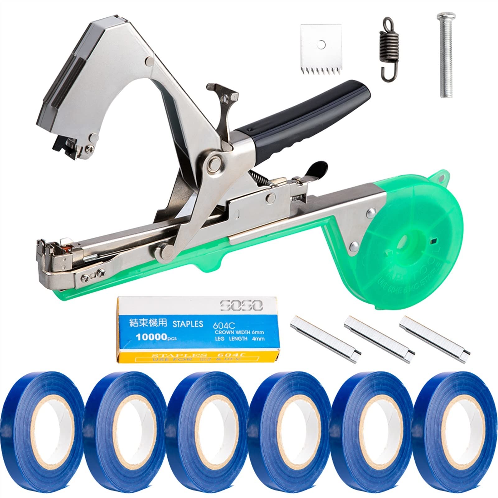 TONGQIANG Garden Tools Garter Plants Branch Hand Tying Binding Machine Minced Vegetable Tapetool Tapener Tapes Home (Color : 8pcs)