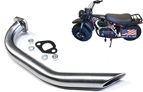 Cabezal de escape para Mega Moto 212cc, Coleman RB200, Coleman RT200 Mini Bike, Mega Moto MM-B212-MXS